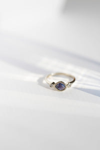Blue Ice Sapphire Ring
