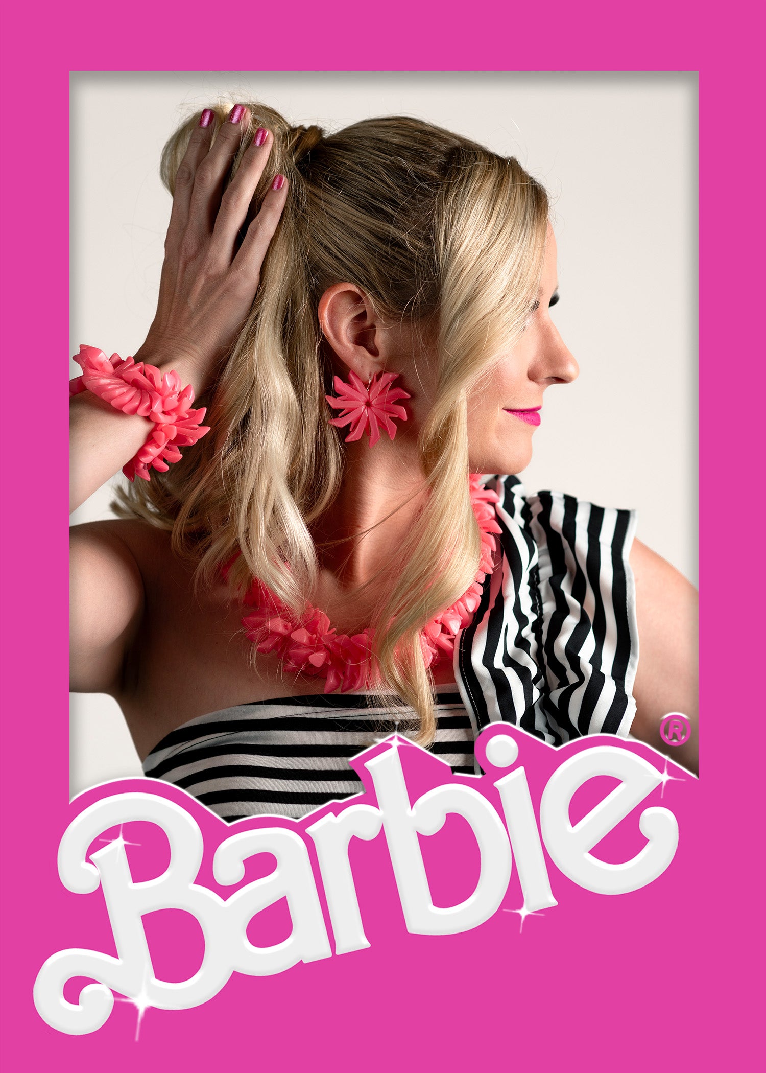 Classic Pink Barbie Shoe Necklace