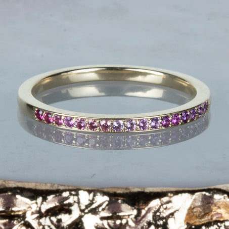 Pink Ombre Sapphire Ring