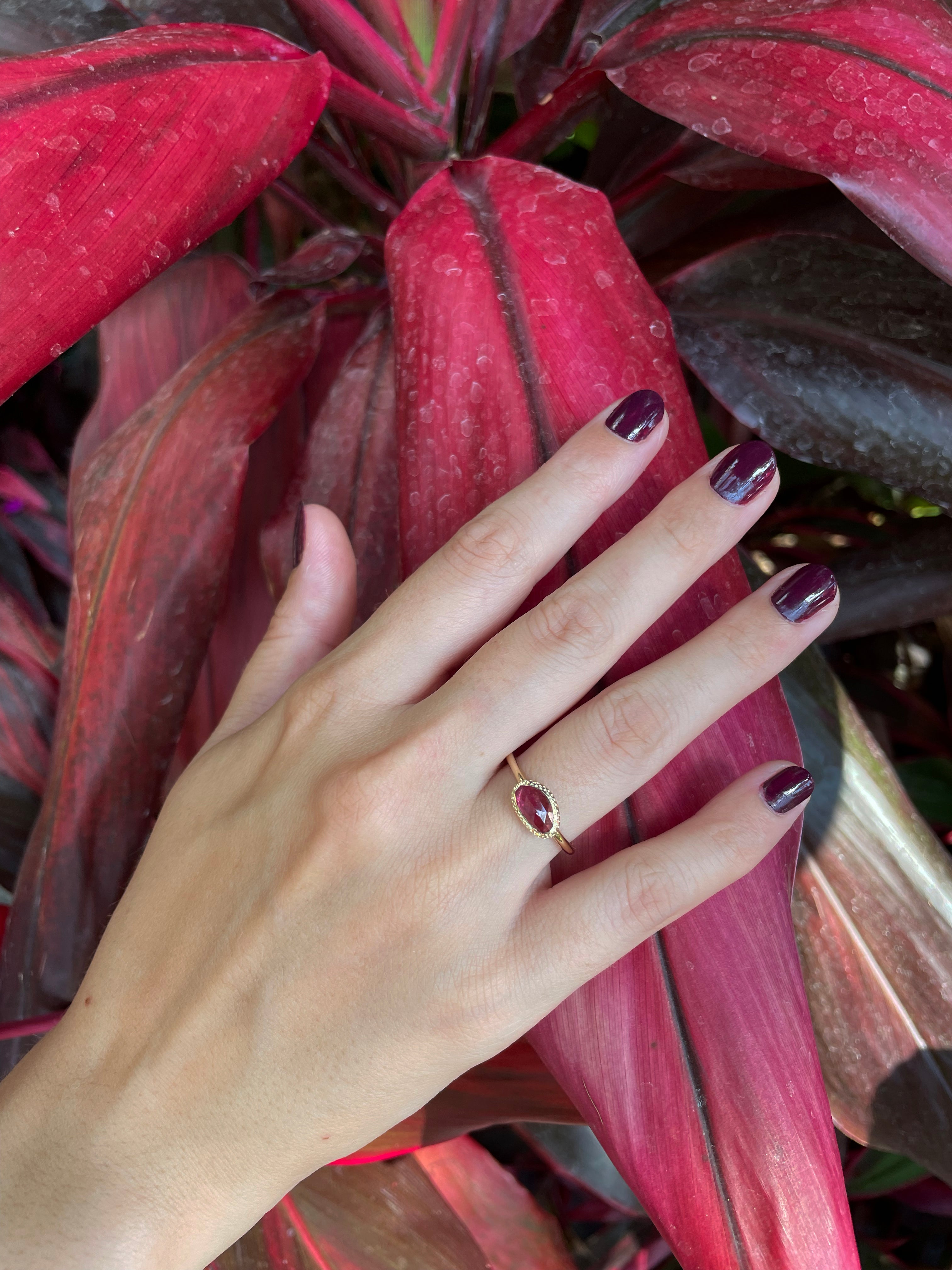 Blush Begonia Sapphire Ring