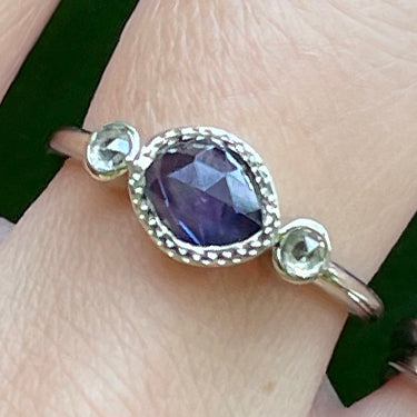 Blue Ice Sapphire Ring