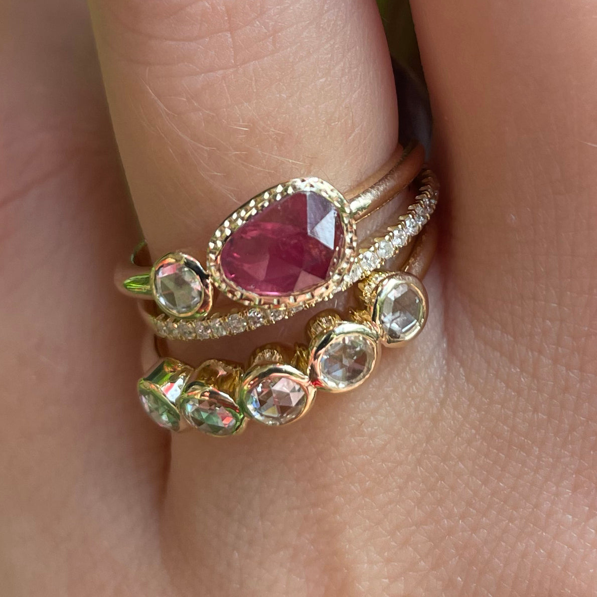 Wild Rose Sapphire Ring